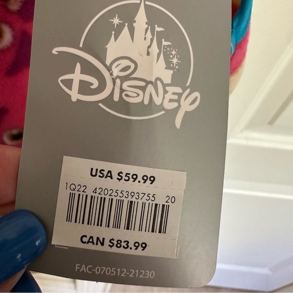 NWT Disney Parks size Large Pink Toy Story Lotso Fleece Zip Up Vest Jacket New - Picture 5 of 6